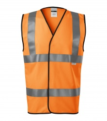 Safety Vest with 3 Reflective Stripes (orange)